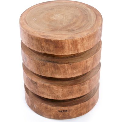 Tabouret Massaka en Bois Suar Naturel RECOLLECTION