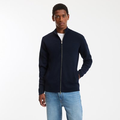 Merino Zip-Up Cardigan, Signature, Sebastien LA REDOUTE COLLECTIONS