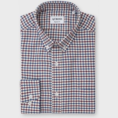 Chemise Regular fit sport en coton gratté vintage ACROSS