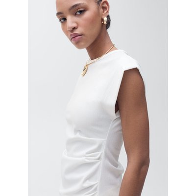 T-shirt drapé sans manches MANGO