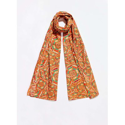 Paréo voile de coton bio imprimé SARONG LA FIANCÉE