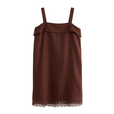 Robe d'été courte à bretelles et col rabat NEXT