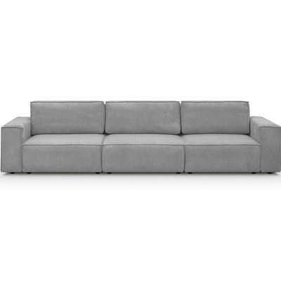 Canapé modulable 5 places en velours côtelé - Harper Mod HOMIFAB