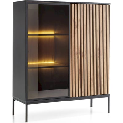Vitrine 2 portes avec éclairage LED TOSENA RECOLLECTION