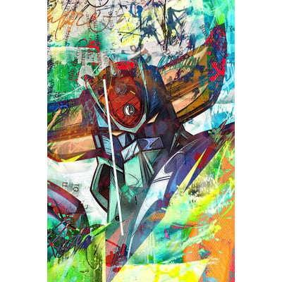 Tableau pop art goldorak graff HEXOA