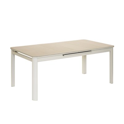 Table de jardin en aluminium et verre HOME MAISON