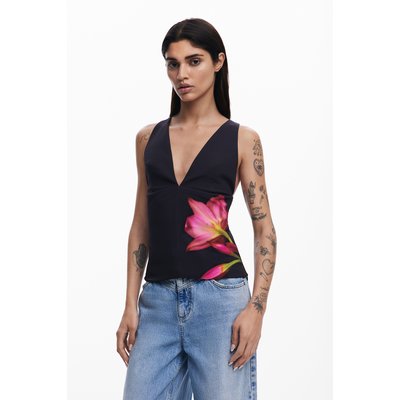 Desigual - T-shirt fleur DESIGUAL