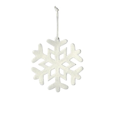 Suspension de noël décorative flocon en cuir H13 SIA DECO