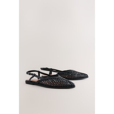 Escarpins pointus en cuir tissé NEXT