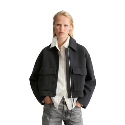 Veste en sergé, coupe classique en mélange de laine MARC O’POLO DENIM