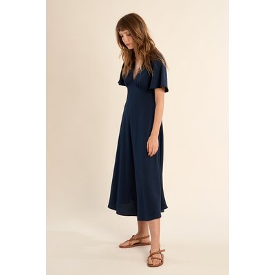 Robe longue manches courtes col V MOLLY BRACKEN