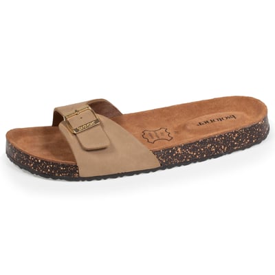 Mules sandales à bride extra confort, semelle intérieure cuir ISOTONER