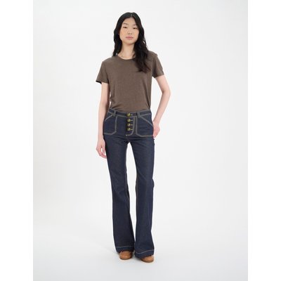 Pantalon Charlotte mélangé bleu INES DE LA FRESSANGE PARIS