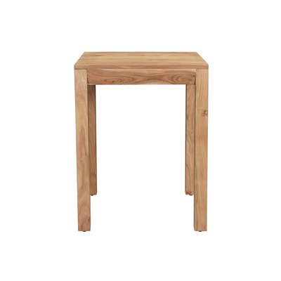 Table de bar haute extensible carrée en bois massif L80-135 cm BALTO MILIBOO