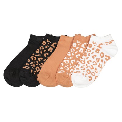Lot de 5 paires de socquettes, motif animalier LA REDOUTE COLLECTIONS