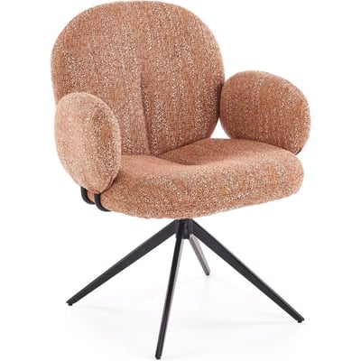 Chaise pivotante en chenille avec accoudoirs RECOLLECTION