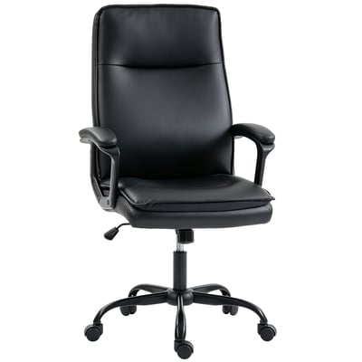 Chaise de bureau PU Noir HOMCOM