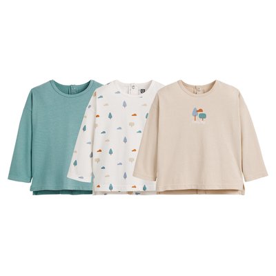 Pack of 3 T-Shirts with Long Sleeves LA REDOUTE COLLECTIONS