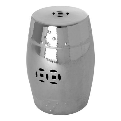 Metallic Finish Ceramic Table/Stool SO'HOME