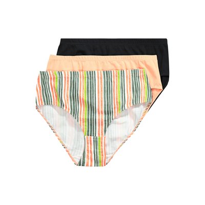 Culottes midi, lot de 3, rayures/couleur unie ULLA POPKEN