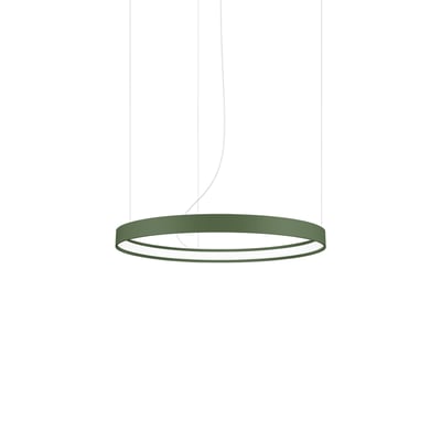 Lustre Aluminium Vert Olive LED 1 Rio EDEN
