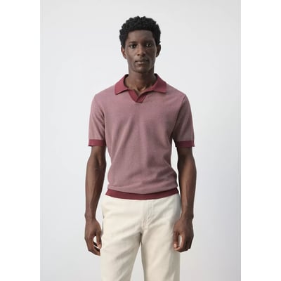 Polo 100 % coton maille combinée MANGO MAN