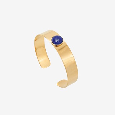 Bracelet manchette doré à l'or fin MINIMAL CAROLINE NAJMAN