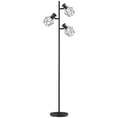 Lampadaire Métal Noir HOMCOM