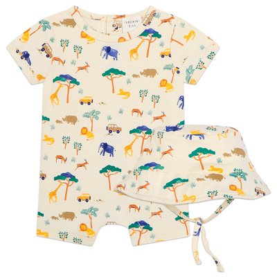 Combi-short et chapeau CARREMENT BEAU