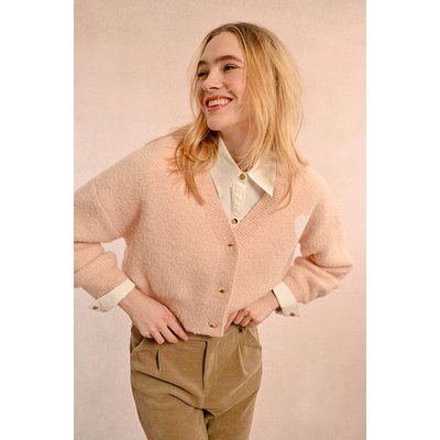 Cardigan rose pale femme new arrivals