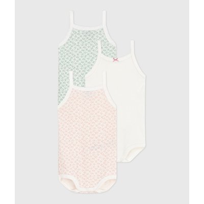 Lote de 3 bodies de tirantes finos PETIT BATEAU