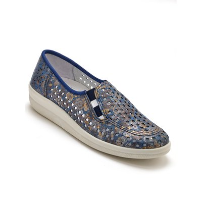 Mocassins en cuir perforés PEDICONFORT