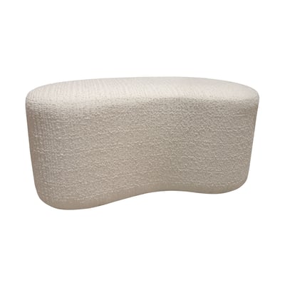 Banc en bouclette et structure en bois, MALO NOW'S HOME