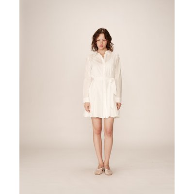 Robe chemise courte brodée manches longues PRALINE GRACE & MILA