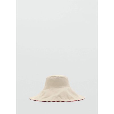 Chapeau seau coton zèbre MANGO