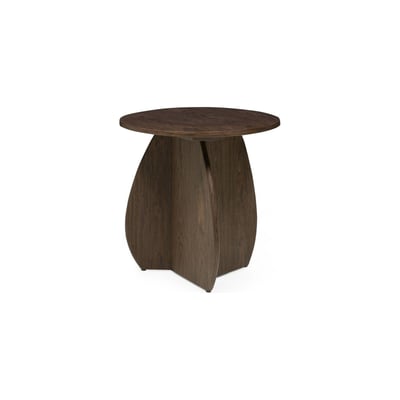 Table d'appoint ronde en bois de noyer RECOLLECTION