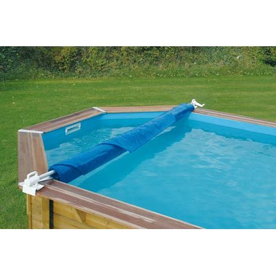 Enrouleur de bâche à bulles pour piscine en bois  Éco UBBINK