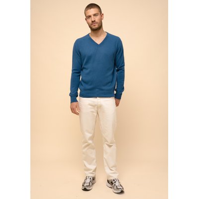 WALT pull col v paon en cachemire JUST CASHMERE