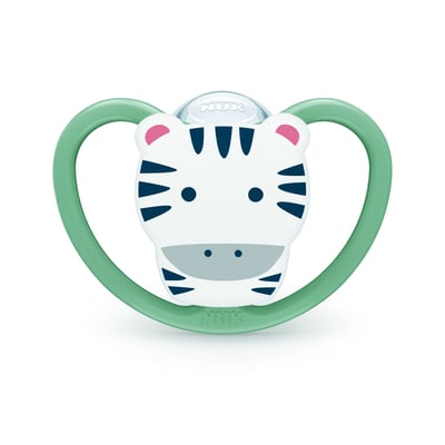 Lot de 2 sucettes Perfect Match Air 18-36 mois Zèbre/Lion - Nuk NUK
