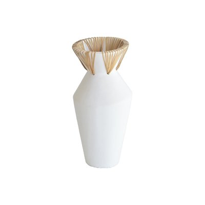 Vase en béton et rotin NOW'S HOME