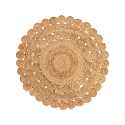 Tapis rond de jute tissé main JUTTA BENUTA 