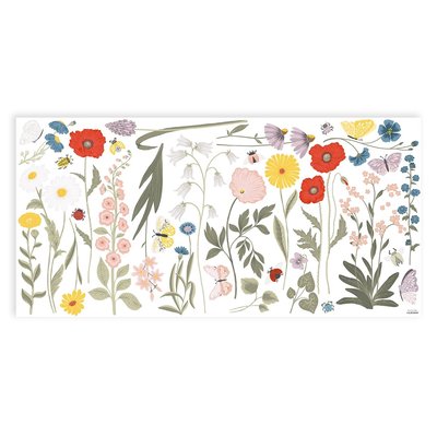 Stickers muraux fleurs sauvages WILDFLOWERS LILIPINSO