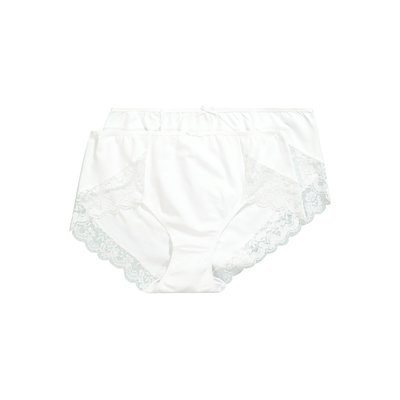 Culottes hautes, lot de 2, dentelle ULLA POPKEN