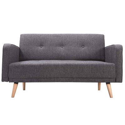 Canapé scandinave 2 places en tissu et bois ULLA MILIBOO