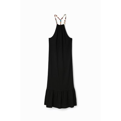 Desigual - Robe midi bretelles perles DESIGUAL