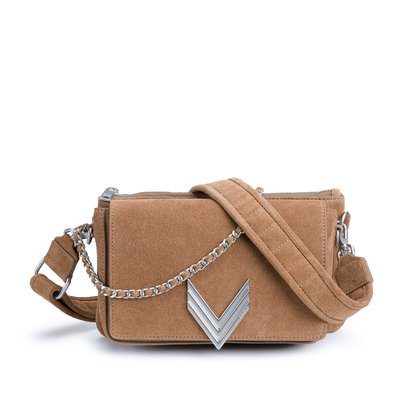 Sac 111 Staten Island en cuir de vachette velours IKKS