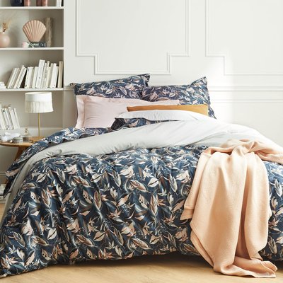 Parure de lit Housse de couette + taie carrée en percale de coton, EUPHORIA ESSIX