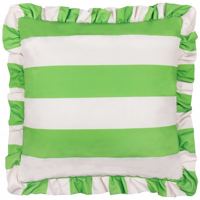 Palm Royale Stripe Ruffle Outdoor Cushion FURN.