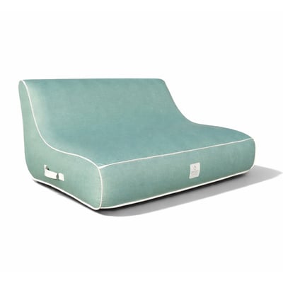 Canapé gonflable alizé en olefin couleur toile de jute 160x105x75 cm COCO LOUNGE