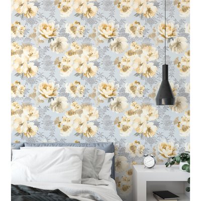 Dramatic Floral Wall Paper CATHERINE LANSFIELD